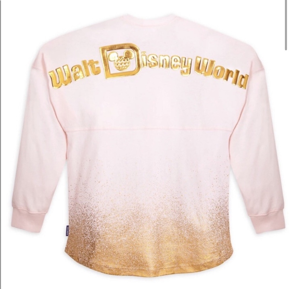 Disney Pink and Gold Long Sleeve Top
